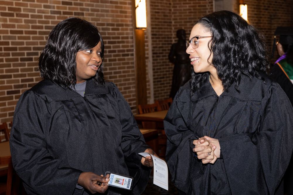 New student convocation at Maria College.